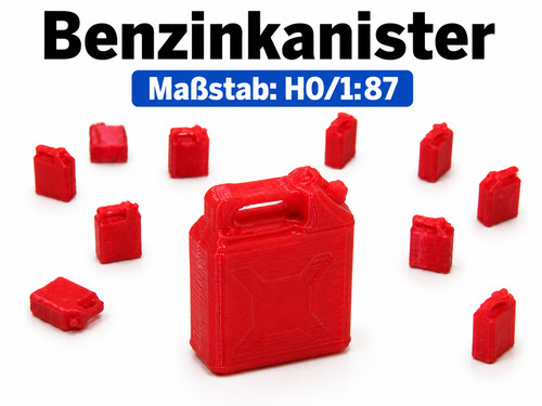 15x benzinkanister - 1:87,